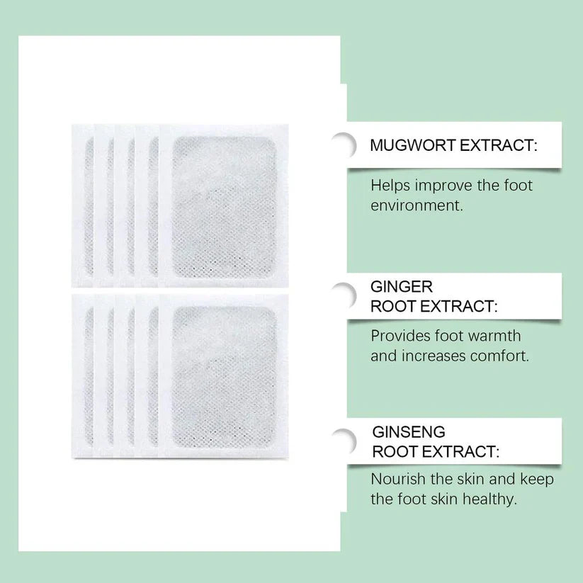 100% Merbal & Gentle Ingredient Detox Foot Pads (1 BOX = 10 PATCHES-BUY 1 GET 1 FREE)