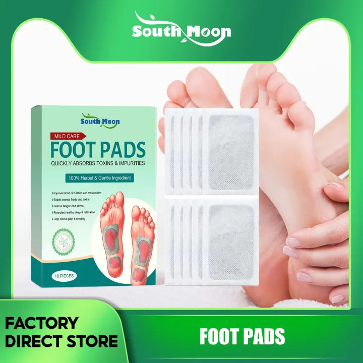 100% Merbal & Gentle Ingredient Detox Foot Pads (1 BOX = 10 PATCHES-BUY 1 GET 1 FREE)