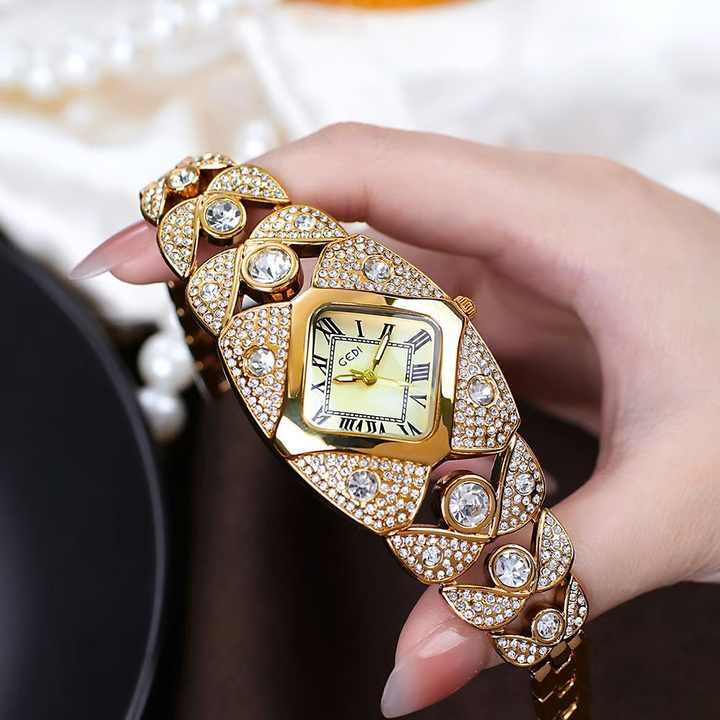 Luxury Full Diamond High-end Bracelet Women's Watch