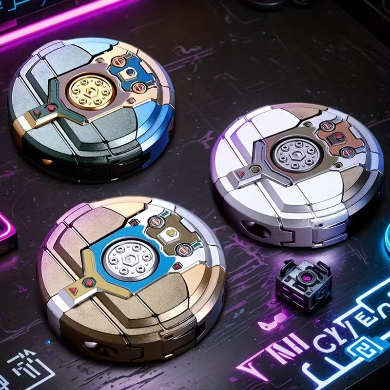 6pcs Transforming Robot Finger Spinning Toy